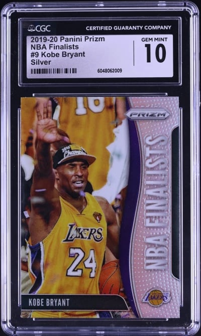 2019 Panini Prizm NBA Finalists Silver Kobe Bryant #9 CGC 10 GEM MINT