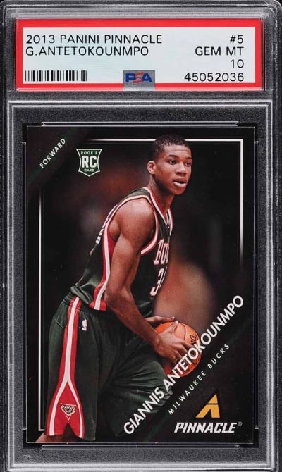 2013 Panini Pinnacle Giannis Antetokounmpo ROOKIE #5 PSA 10 GEM MINT