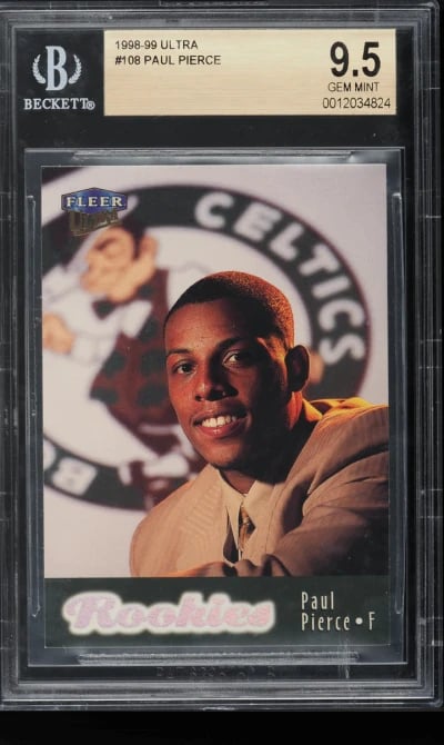 1998 Ultra Basketball Paul Pierce ROOKIE #108 BGS 9.5 GEM MINT