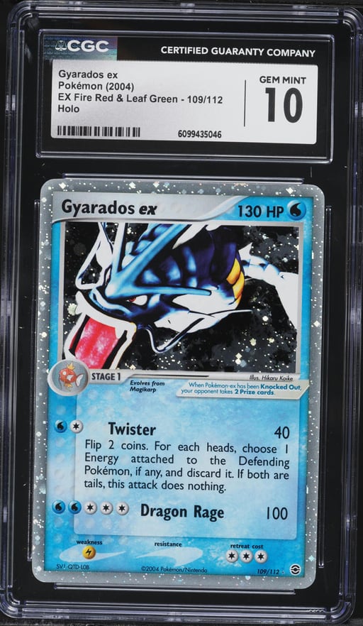 2004 Pokemon EX Fire Red & Leaf Green Holo Gyarados ex #109 CGC 10 GEM MINT