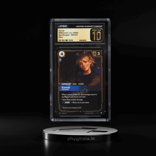 2026 Riftbound League Of Legends LoL Spiritforged Ezreal #82 CGC 10 PRISTINE