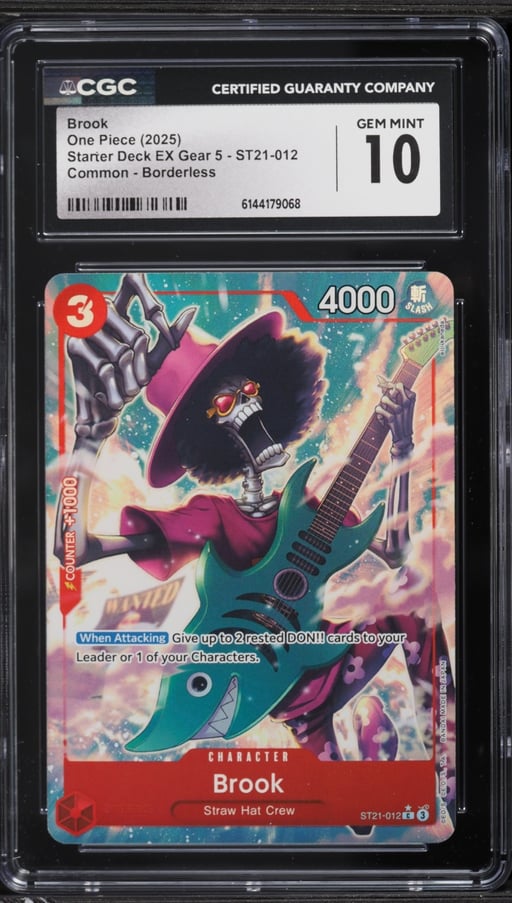 2025 One Piece Starter Deck EX Gear 5 Alt Art Brook #ST21-012 CGC 10 GEM MINT