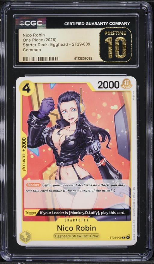 2026 One Piece Starter Deck: Egghead Nico Robin #ST29-009 CGC 10 PRISTINE