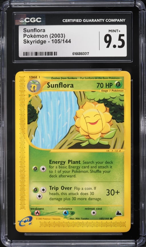 2003 Pokemon Skyridge Sunflora #105 CGC 9.5 MINT+