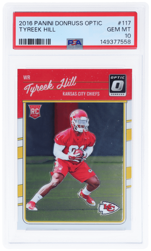 2016 Donruss Optic Tyreek Hill #117 PSA 10