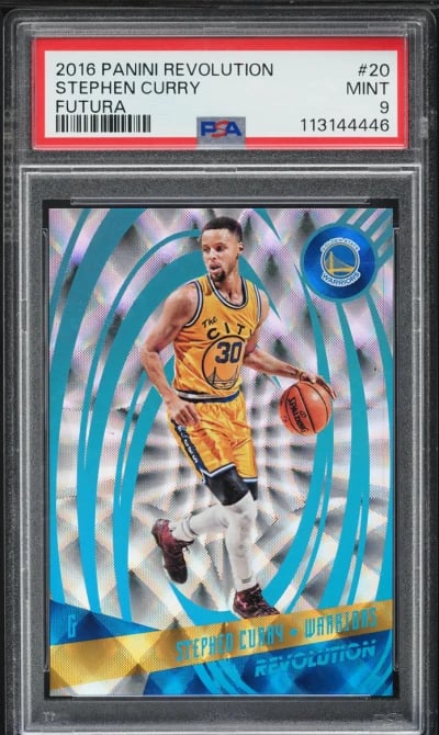 2016 Panini Revolution Futura Stephen Curry /25 #20 PSA 9 MINT