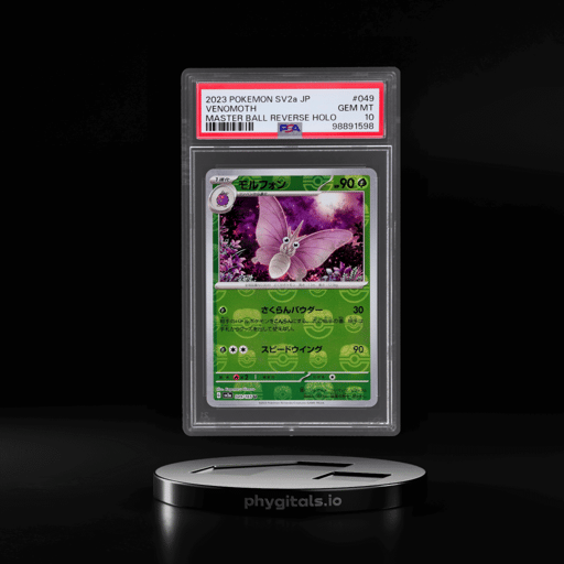 2023 Pokemon Scarlet and Violet Strength Expansion Pack 151 Japanese Master Ball Reverse Holo Venomoth #49 PSA 10