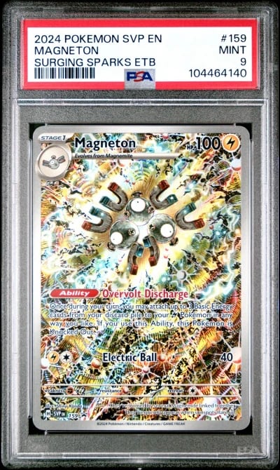 2024 POKEMON SVP EN-SV BLACK STAR PROMO #159 MAGNETON PSA 9