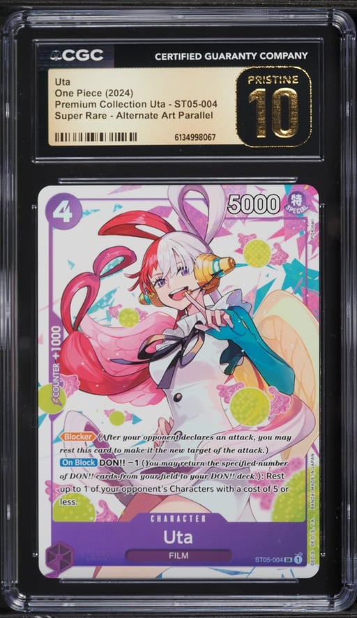2024 One Piece Premium Collection Alt Art Uta #ST05-004 CGC 10 PRISTINE