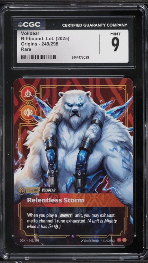 2025 Riftbound: League Of Legends LoL Origins Volibear #249 CGC 9 MINT