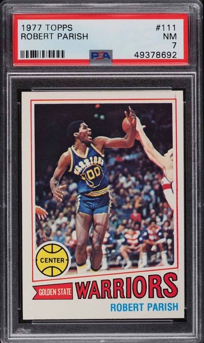 1977 Topps Basketball Robert Parish ROOKIE #111 PSA 7 NRMT