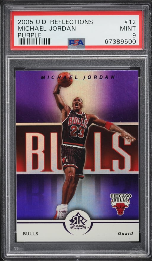 2005 Upper Deck Reflections Purple Michael Jordan #12 PSA 9 MINT