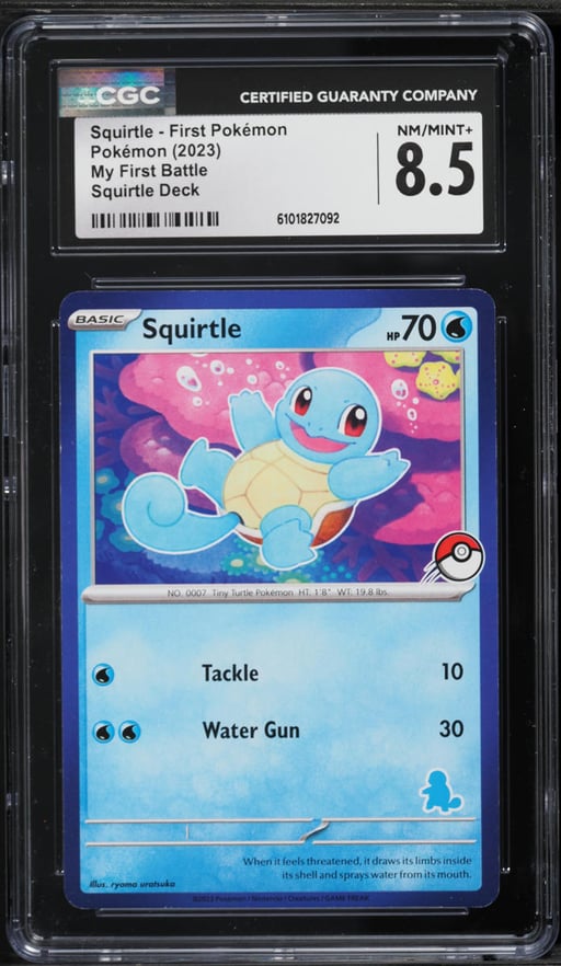 2023 Pokemon Scarlet & Violet My First Battle Deck Squirtle CGC 8.5 NM-MT+