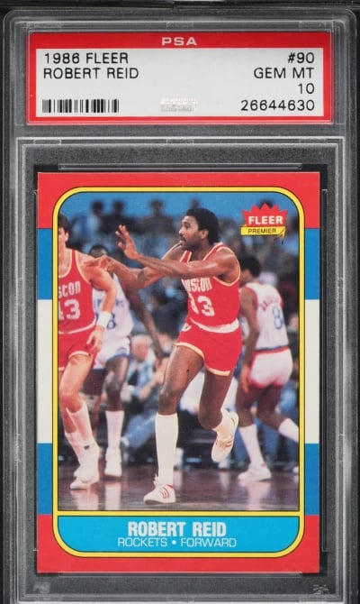 1986 Fleer Basketball Robert Rei