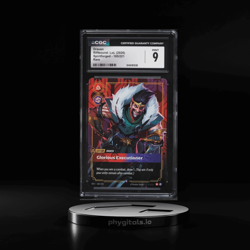 2026 Riftbound League Of Legends LoL Spiritforged Draven #185 CGC 9 MINT
