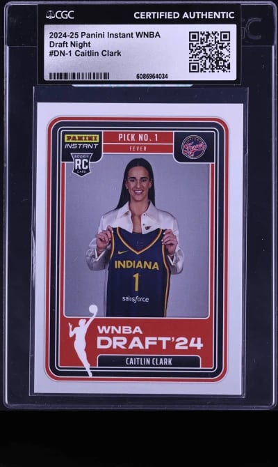 2024 Panini Instant WNBA Draft Night Caitlin Clark ROOKIE /45316 #DN-1 CGC AUTH