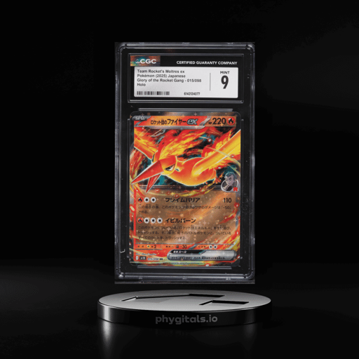 2025 Pokemon Japanese SV Glory Of Rocket Gang Holo Team Rocket's Moltres EX #15 CGC 9 MINT