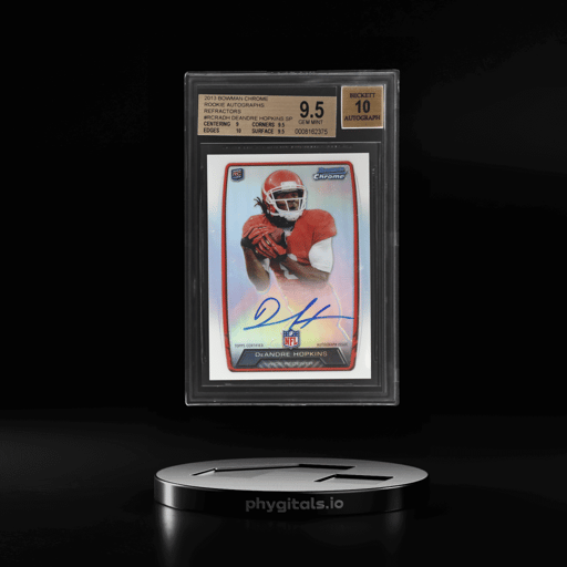 2013 Bowman Chrome Rookie Autograph Refractor DeAndre Hopkins #RCRADH BGS 9.5
