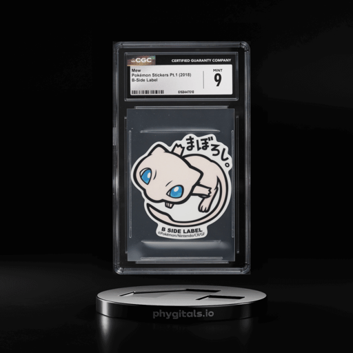 2018 Pokemon Japanese Stickers Part 1 B-Side Label Mew CGC 9 MINT