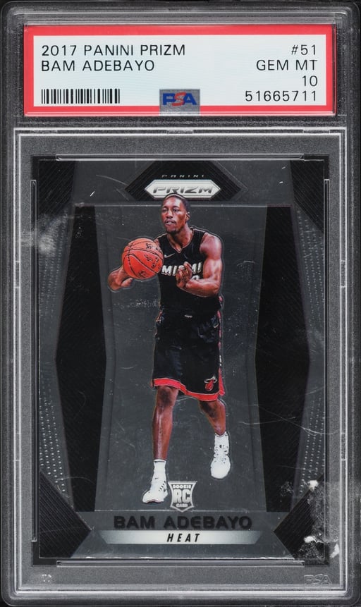 2017 Panini Prizm Bam Adebayo ROOKIE #51 PSA 10 GEM MINT