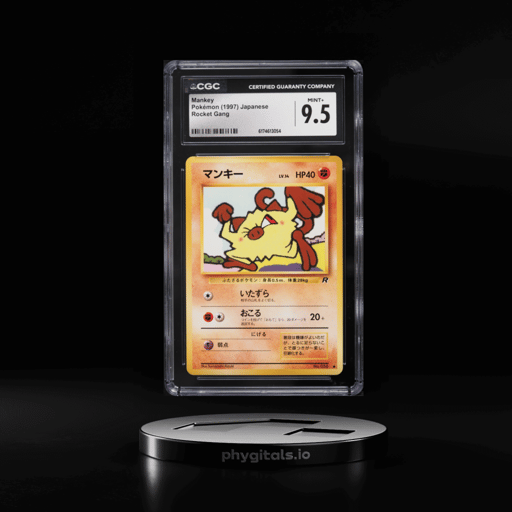 1997 Pokemon Japanese Rocket Gang Mankey #56 CGC 9.5 MINT+