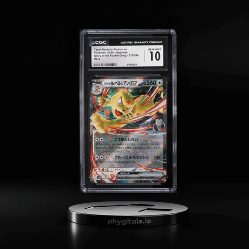2025 Pokemon Japanese SV Glory Of The Rocket Gang Holo Team Rocket's Persian EX CGC 10 GEM MINT