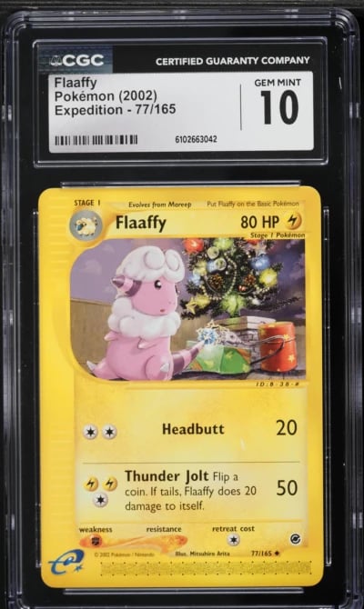 2002 Pokemon Expedition Flaaffy #77 CGC 10 GEM MINT