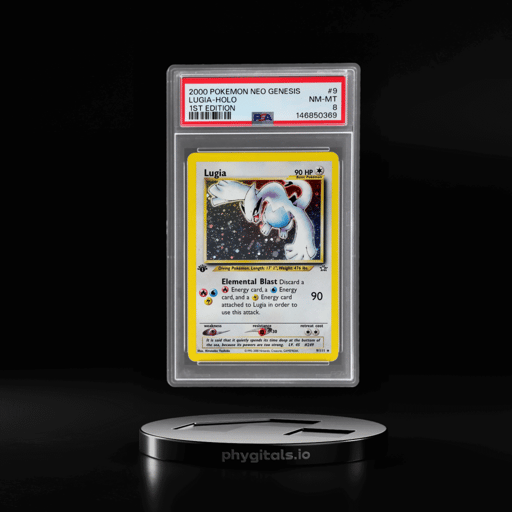 2000 Pokemon Neo Genesis 1st Edition Holo Lugia #9 PSA 8