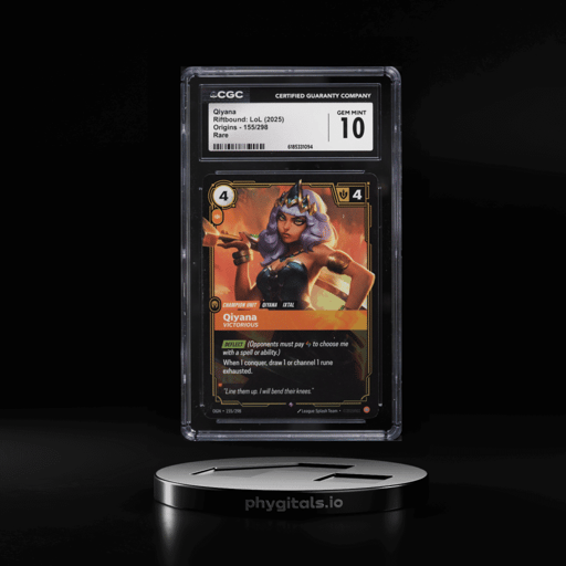 2025 Riftbound League Of Legends LoL Origins Qiyana #155 CGC 10 GEM MINT