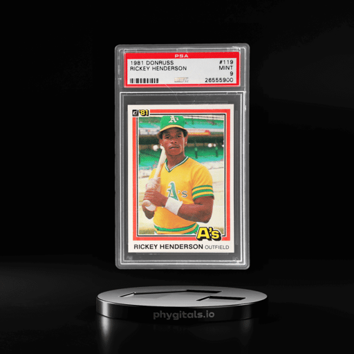 1981 Donruss Rickey Henderson #119 PSA 9