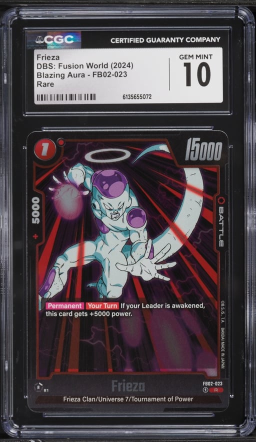 2024 DBS: Fusion World Blazing Aura Frieza #FB02-023 CGC 10 GEM MINT