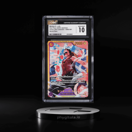 2025 One Piece Japanese Anime 25th Collection SEC Monkey D. Luffy #EB02-061 CGC 10 GEM MINT