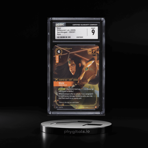2026 Riftbound League Of Legends LoL Spiritforged Sivir #120 CGC 9 MINT