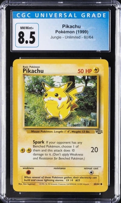 1999 POKEMON JUNGLE #60 PIKACHU 
