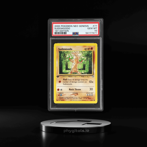 2000 Pokemon Neo Genesis 1st Edition Sudowoodo #77 PSA 10