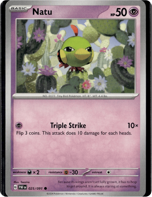 2024 Natu #25 Paldean Fates