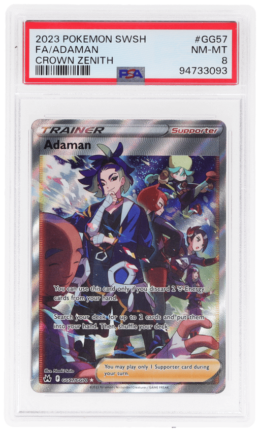 2023 Pokemon Sword and Shield Crown Zenith Galarian Gallery Adaman #GG57 PSA 8