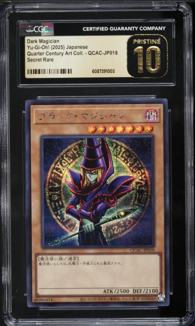 2025 Yu-Gi-Oh! Japanese Quarter Centry Art Collection Dark Magician #QCAC-JP018 CGC 10 PRISTINE