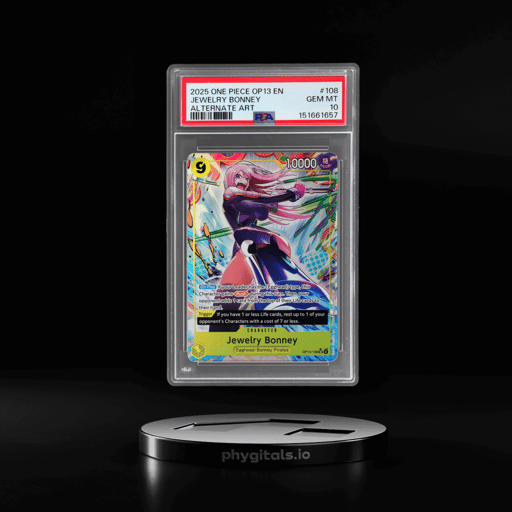2025 One Piece Card Game Carrying On His Will Alternate Art Jewelry Bonne #OP13108 PSA 10