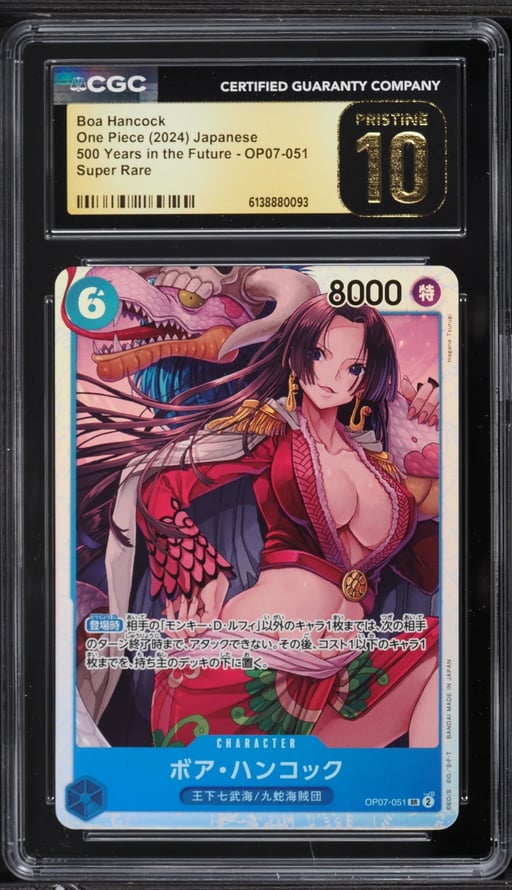 2024 One Piece Japanese 500 Years In The Future SR Boa Hancock #OP07-051 CGC 10 PRISTINE