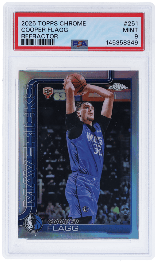 2025 Topps Chrome Refractor Cooper Flagg #251 PSA 9