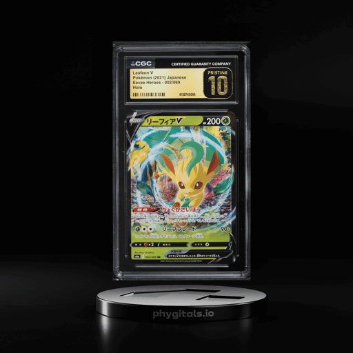 2021 Pokemon Japanese Sword & Shield Eevee Heroes Holo Leafeon V #2 CGC 10 PRISTINE