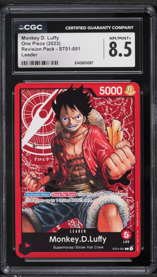 2023 One Piece Revision Pack Leader Monkey D. Luffy #ST01-001 CGC 8.5 NM-MT+