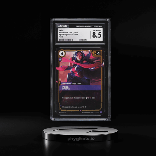 2026 Riftbound League Of Legends LoL Spiritforged Irelia #141 CGC 8.5 NM-MT+