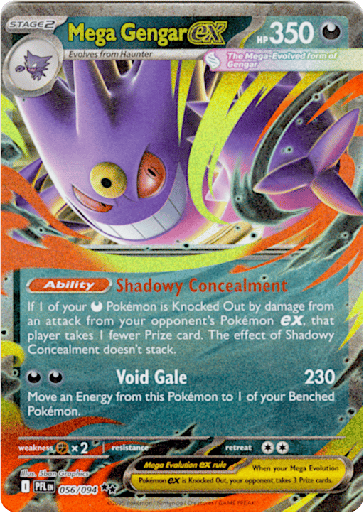 2025 Mega Gengar ex #56 Phantasmal Flames