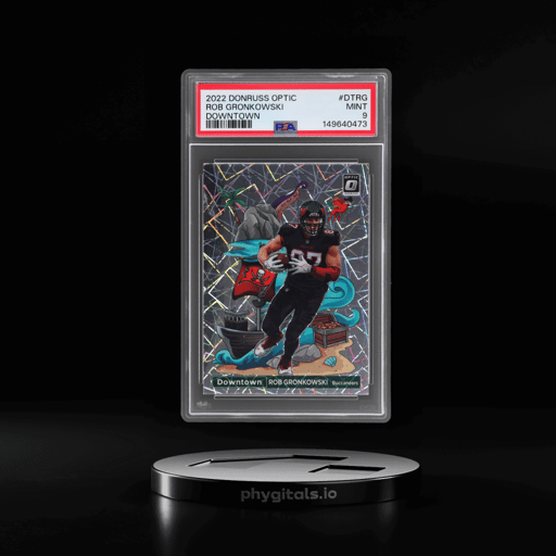 2022 Donruss Optic Downtown Rob Gronkowski #12 PSA 9