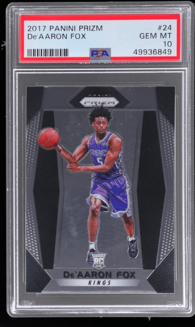 2017 Panini Prizm De'Aaron Fox #24 PSA 10