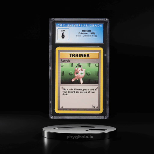 1999 Pokemon Fossil Recycle #61 CGC 6 EXMT