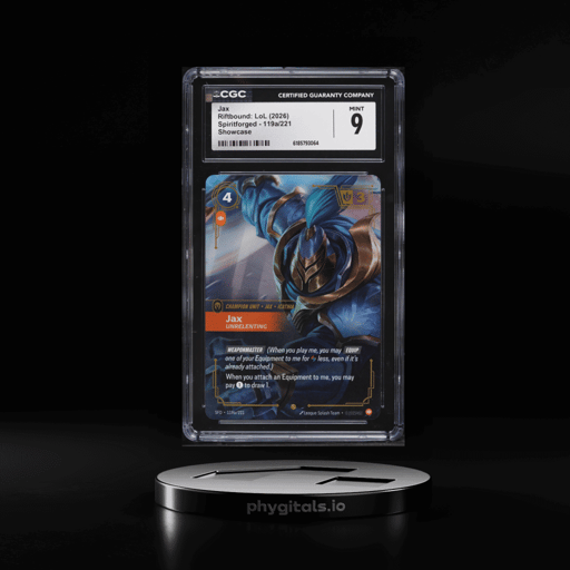 2026 Riftbound League Of Legends LoL Spiritforged Jax #119a CGC 9 MINT