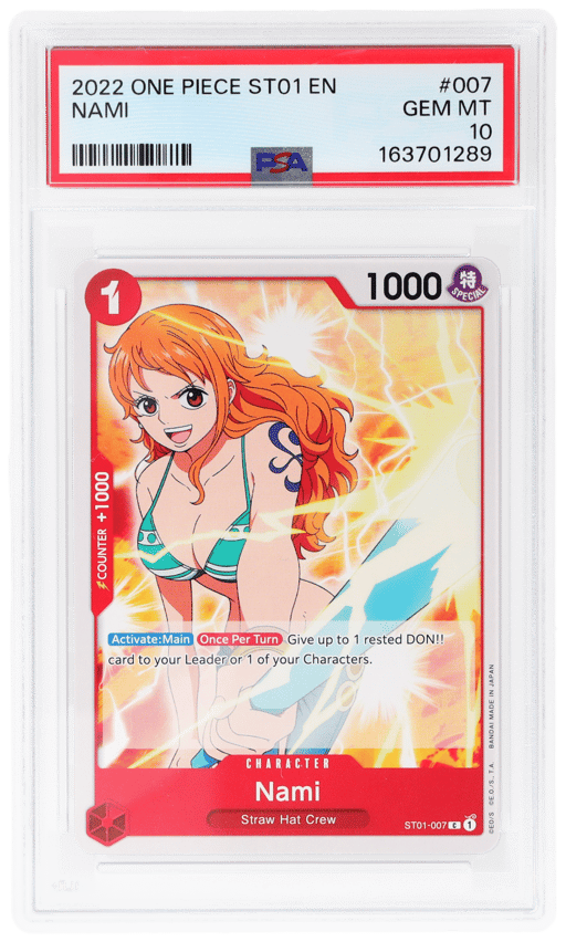2022 One Piece Starter Deck Straw Hat Crew Nami #ST01007 PSA 10